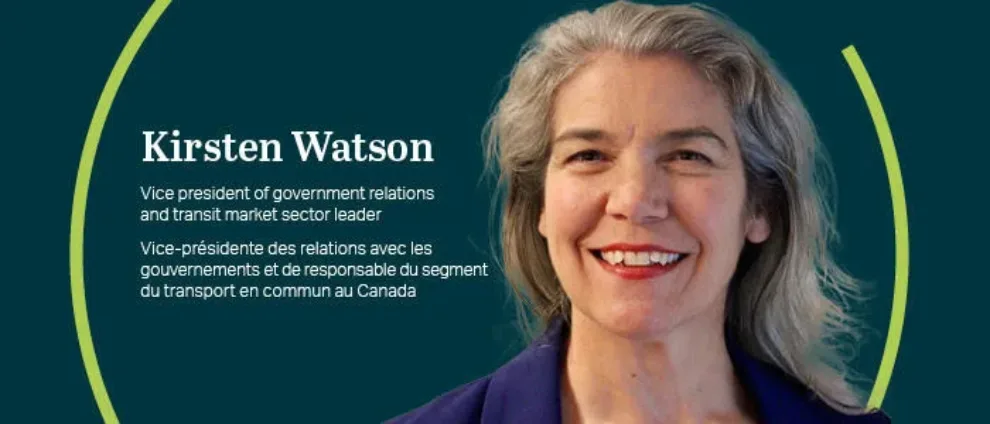 AECOM appoints Kirsten Watson as vice president of government relations and transit market sector leader in Canada