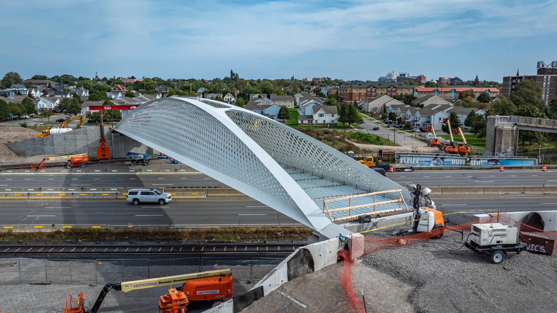 default | Ralph Wilson Park Bridge Successfully Installed in City of Buffalo Over I-190,  
