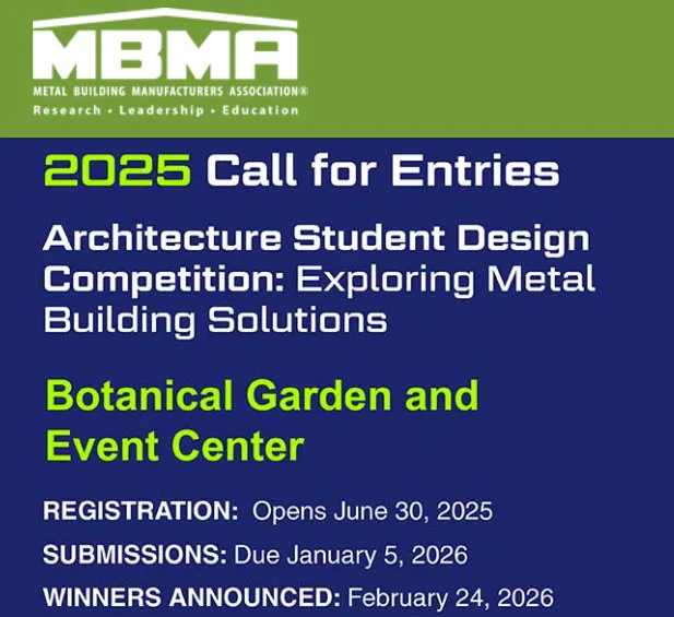 2025 MBMA Student Design Contest is Now Open