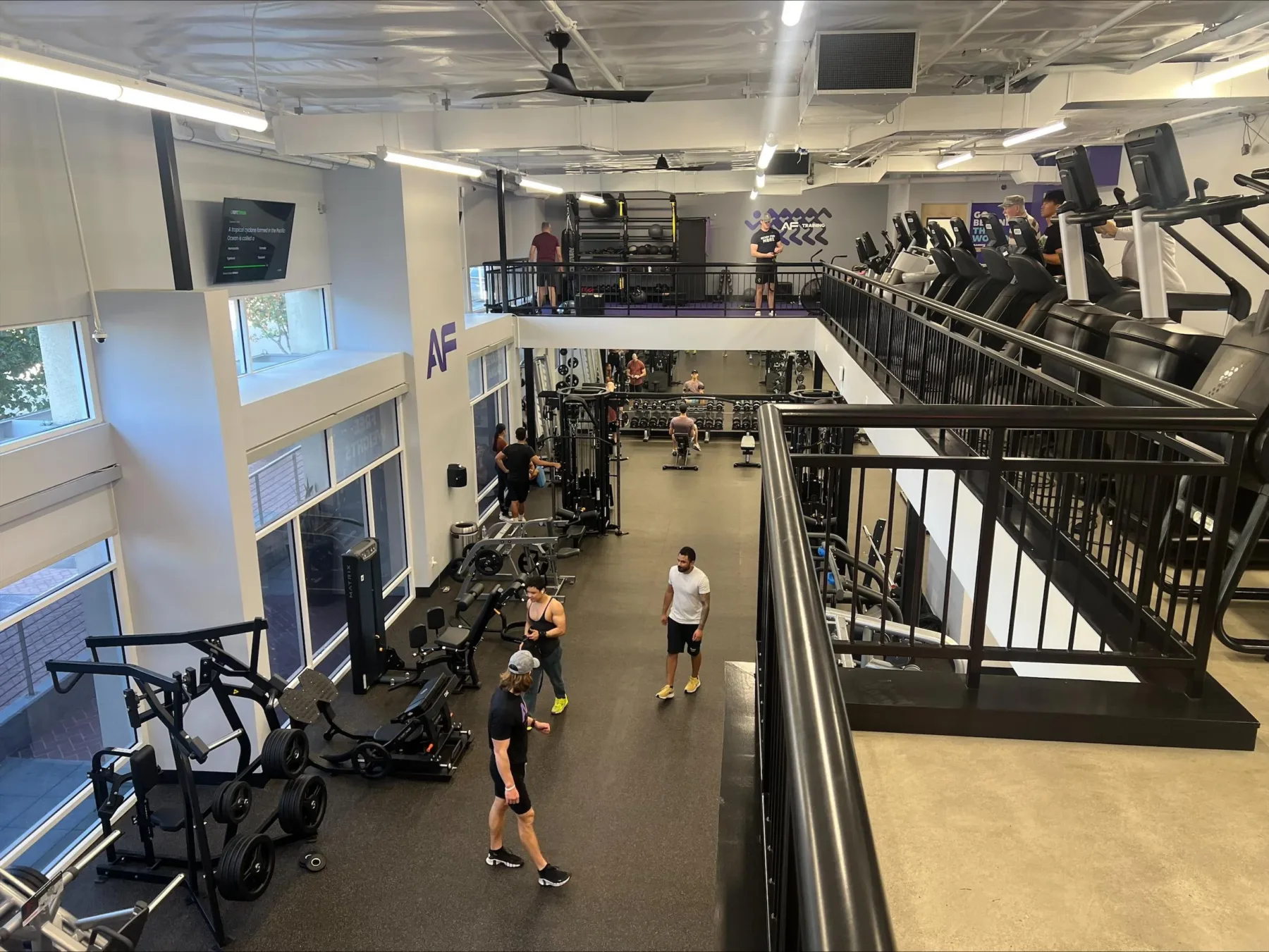 Photo courtesy of Trileaf Corporation. | Case Engineering Designs Mezzanine Support Structure for New Anytime Fitness in San Diego, CA