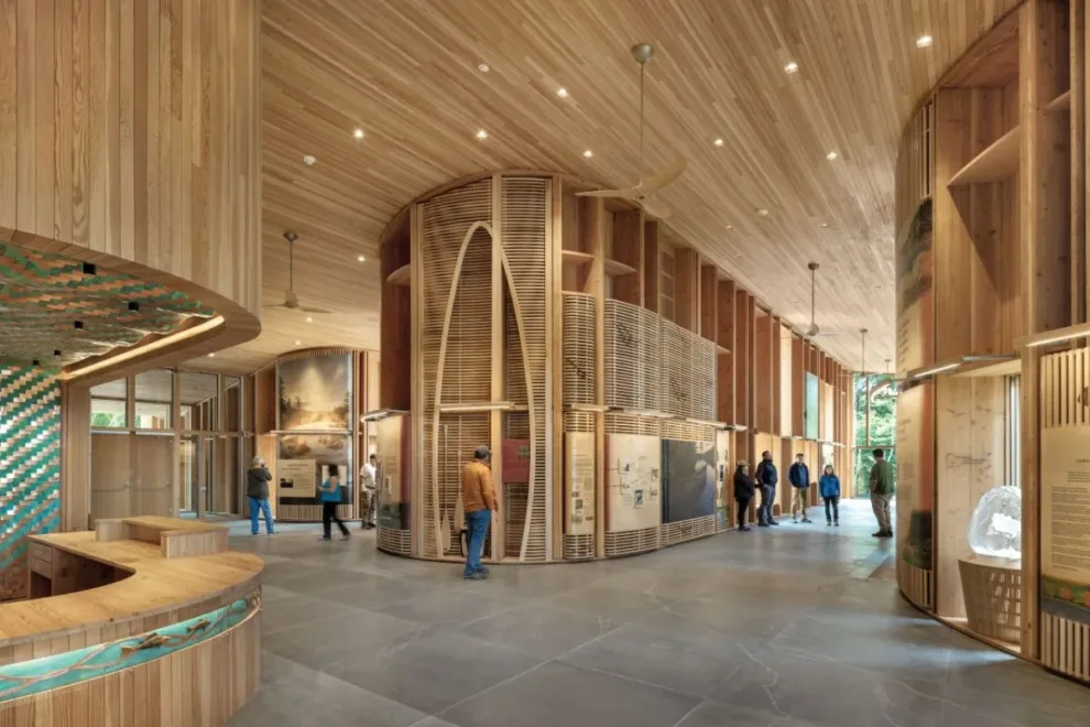 Sustainable and culturally significant Maine contact station wins global structural award 