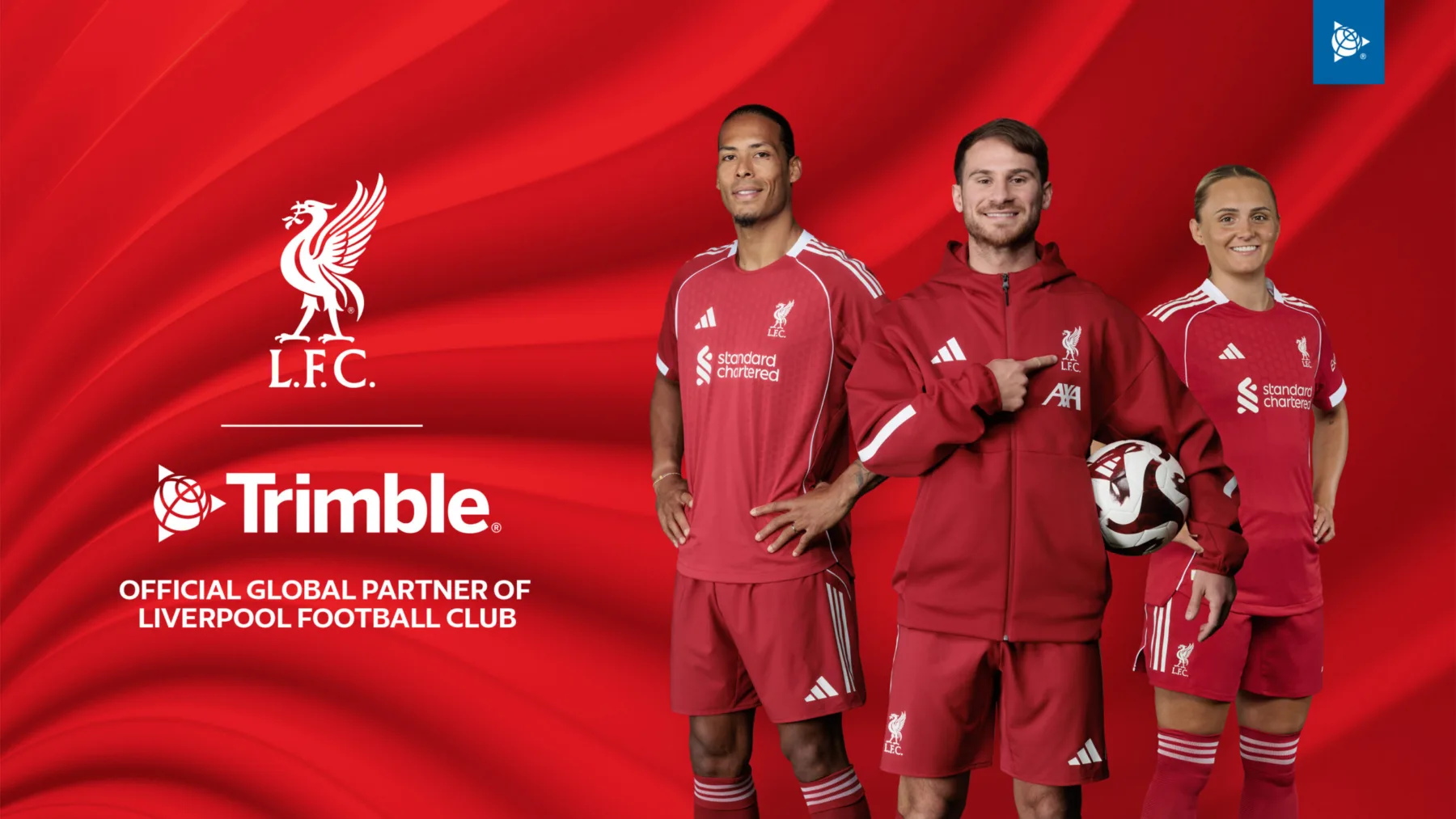 Trimble Becomes Official Global Partner with Liverpool Football Club