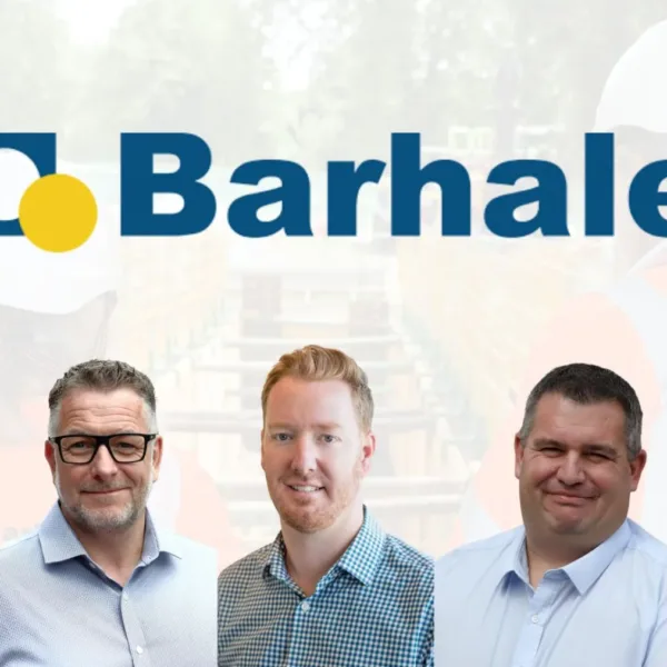 Martin Brown, Chief Executive, Mark Wood, Regional Director,Jonathan Moxom, Midlands Regional Director, James Ingamells, Chief Operating Officer, and Johannes Esterhuyse, Yorkshire Regional Director. Photo courtesy of Barhale. | Barhale prepares for growth with board and structure changes