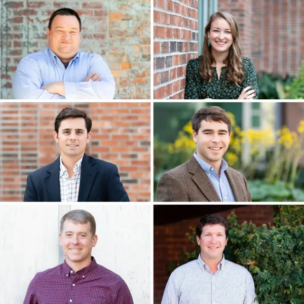 Andrew Allen, Abigail Richardson, Preston Busbee, Paul Peeples, Whit Dawson, and Rick Schroder. Photos courtesy of SeamonWhiteside. | SeamonWhiteside Welcomes Six New Shareholders, Reinforcing Growth and Leadership Across the Carolinas