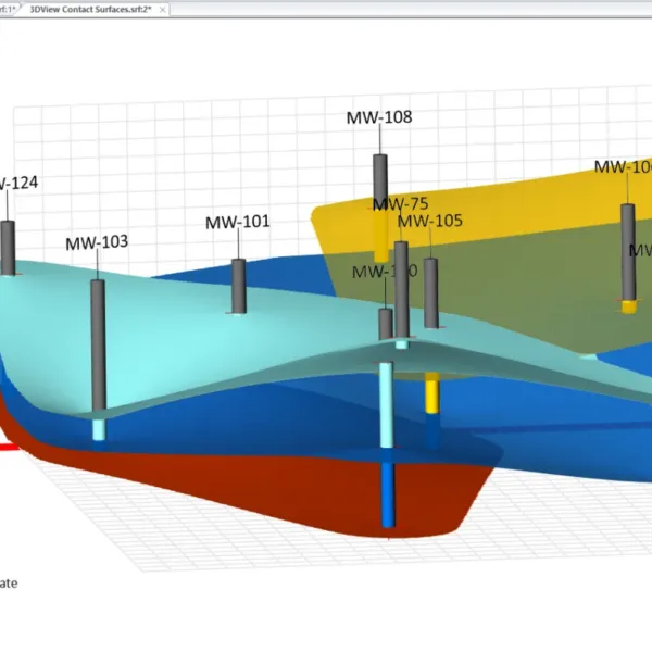Photo Credit: Golden Software. | Golden Software Enhances 3D Subsurface Visualization and Ease of Use in Surfer? Mapping Package