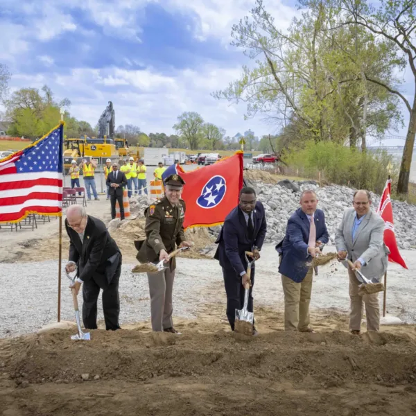 USACE Memphis District Greenbelt Groundbreaking Ceremony. Photo Credit: USACE Visual Information Specialist Vance Harris. | Memphis District Breaks Ground on Greenbelt Landing Recreational Improvement Project