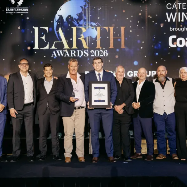 Photo Credit:  Daracon | Coulsons Creek Road Rehabilitation Takes Out 2026 CCF NSW Earth Award