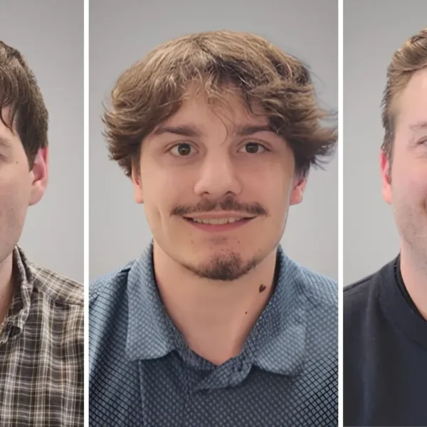 Electrical Engineer Adam Barney, Mechanical Engineer Luke Markovich, and Structural Engineer Spencer Bearden. Photos courtesy of Case Engineering. | Case Engineering Hires Structural, Electrical, Mechanical Engineers
