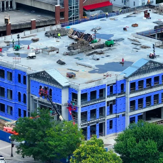 Photo credit: STV | STV Celebrates Topping Out of New Franklin City Hall