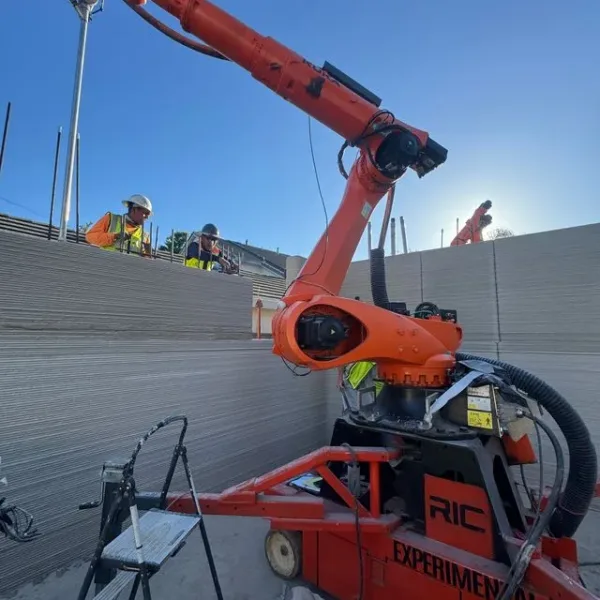 Photo Credit: RIC | RIC Robotics and K4K Construction Complete Printing of Sacramento’s First Permitted 3D Concrete-Printed Home