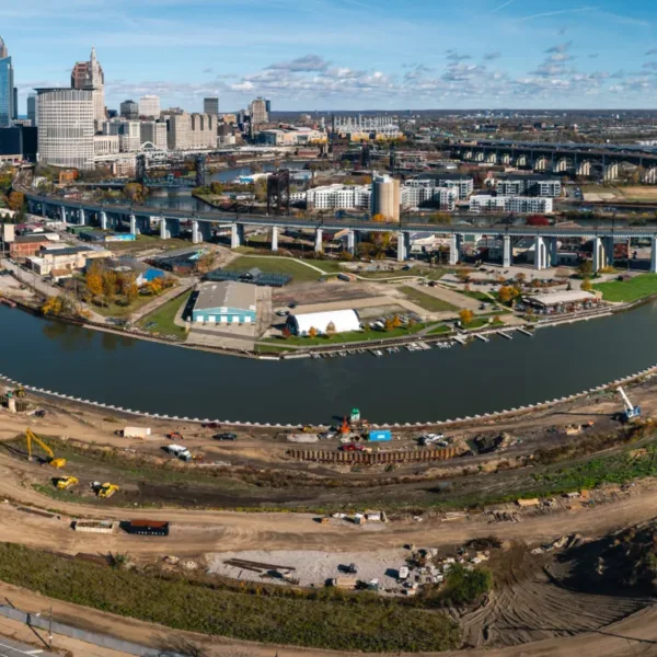 Photo. Credit: DFI | DFI Announces 2026 Outstanding Project Award Winner Irishtown Bend Slope Stabilization Project in Cleveland 