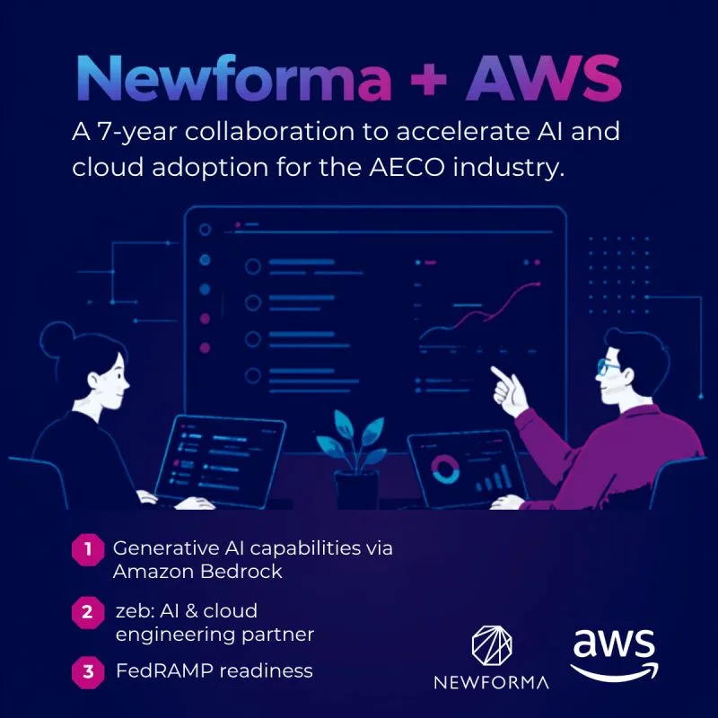 AWS and Newforma Forge 7-Year Pact to Boost Cloud and AI for AECO