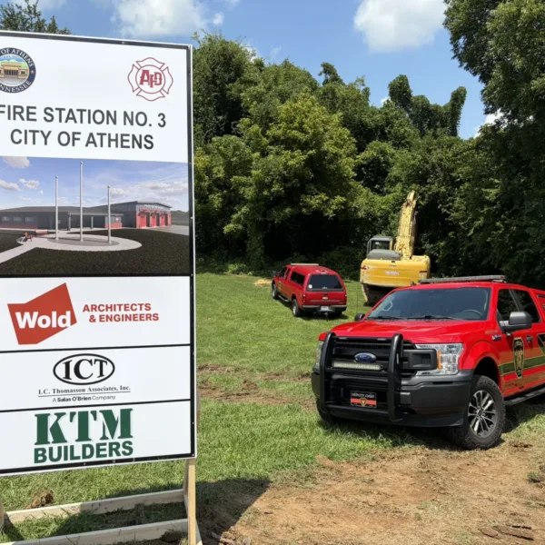 Photo Credit: Wold Architects & Engineers | City of Athens Breaks Ground on New Fire Station No. 3, Designed by Wold Architects & Engineers