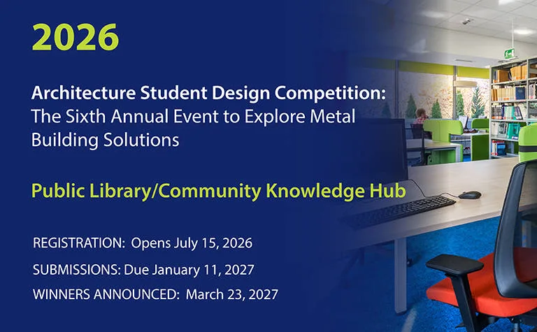 MBMA Launches 2026 Student Design Competition for Metal Buildings