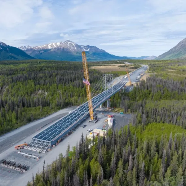 Photo Credit: COWI | COWI Engineers Complex Launch of Alaska’s Juneau Creek Bridge