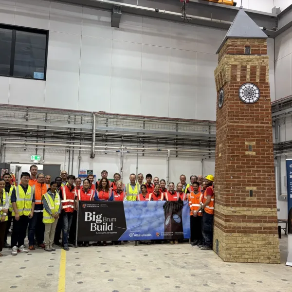 Photo Credit: University of Birmingham | Future Civil Engineers Build 5m Tall ‘Mini’ Old Joe Clock Tower