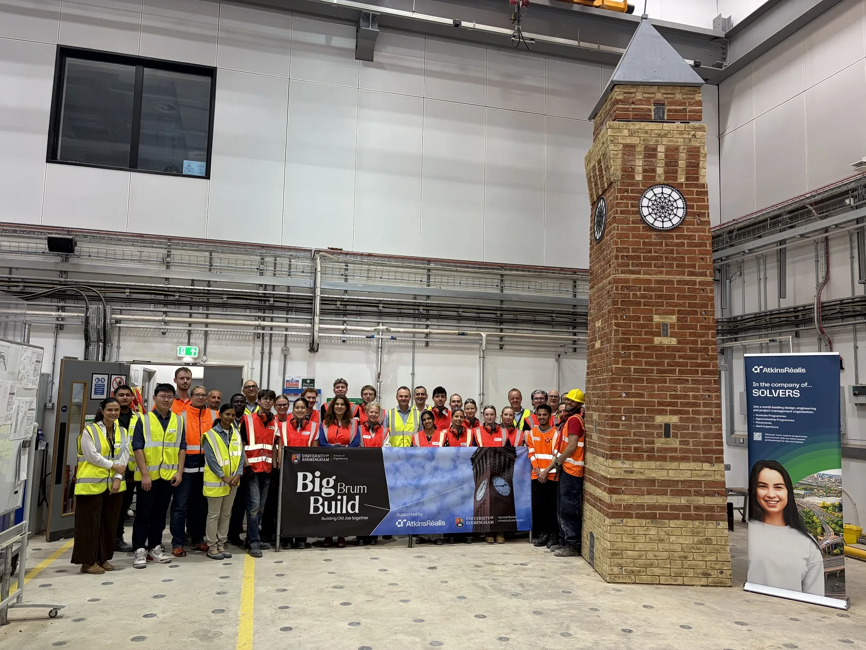 Future Civil Engineers Build 5m Tall ‘Mini’ Old Joe Clock Tower